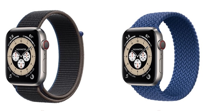 Apple Watch Series 6 với khung viền màu Titan ánh thép (Titanium)