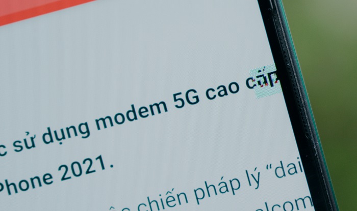 Minh chứng cho sự hiển thị kém tại khu vực camera selfie