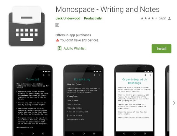 Phần mềm Monospace