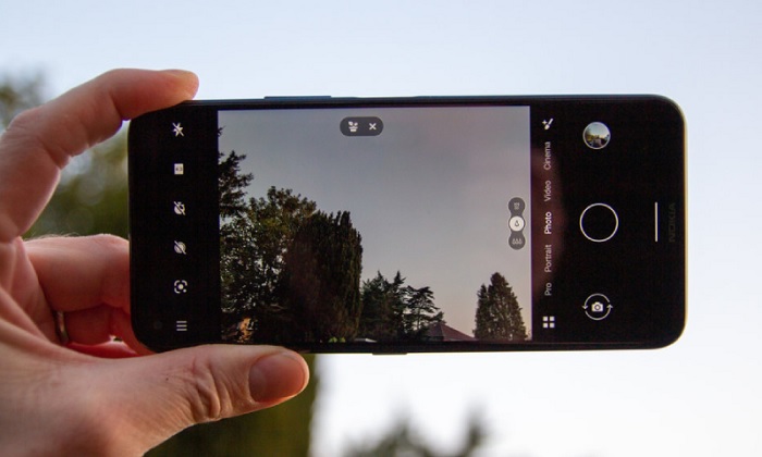 Giao diện chụp ảnh của Nokia 8.3