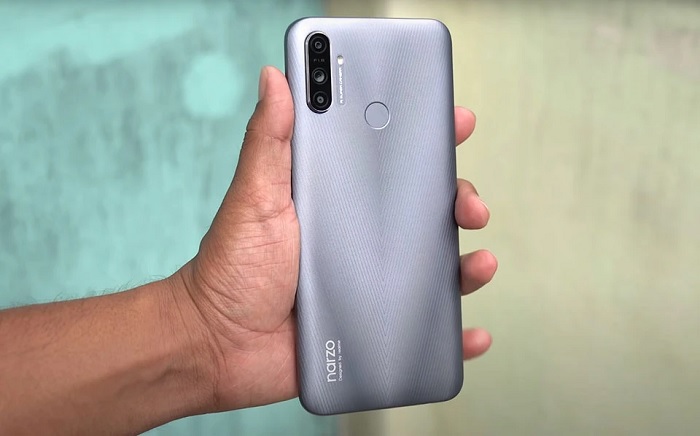 Realme Narzo 20 sở hữu thiết kế quen thuộc của dòng Realme C