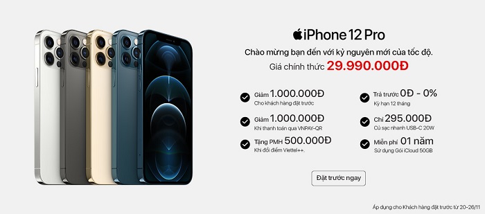 Giảm ngay 1 triệu đồng cùng nhiều ưu đãi độc quyền khi đặt trước iPhone 12 Series tại Viettel Store