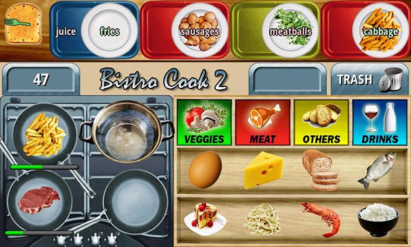 Game nấu ăn Bistro Cook 2