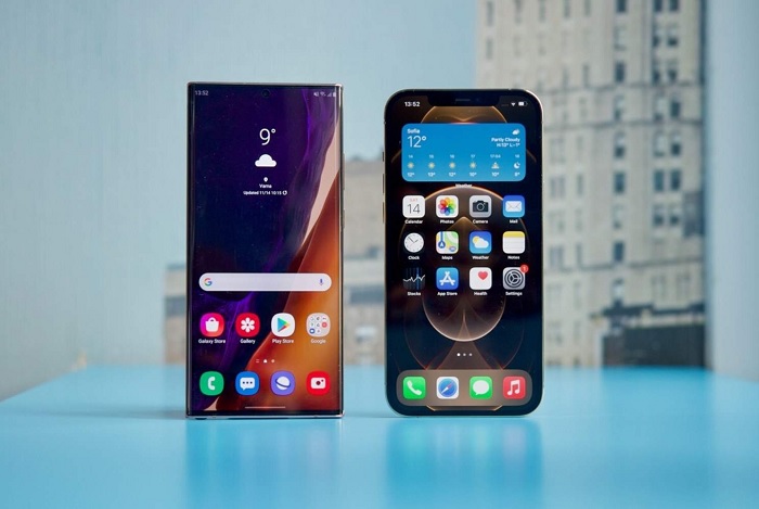 Màn hình Galaxy Note 20 Ultra lớn hơn iPhone 12 Pro Max