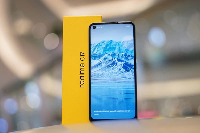 Màn hình Realme C17 rất hiện đại hợp xu hướng