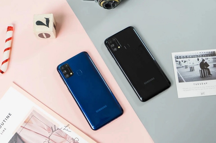 Chiếc điện thoại Galaxy M31 thuộc dòng Galaxy M Series