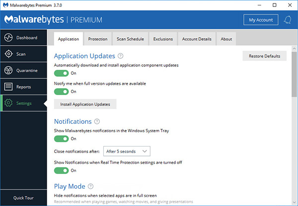 Công cụ Malwarebytes hỗ trợ quét các phần mềm độc hại