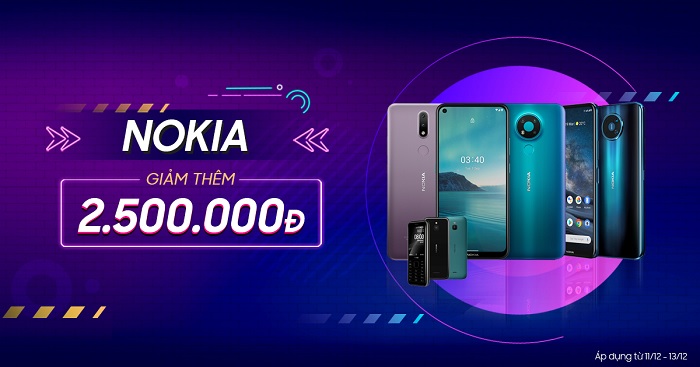 Sắm điện thoại Nokia giảm sốc đến 2,5 triệu đồng