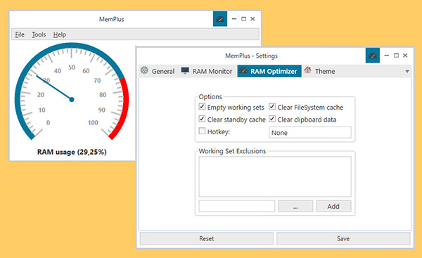 Phần mềm giải phóng RAM MemPlus (Windows)