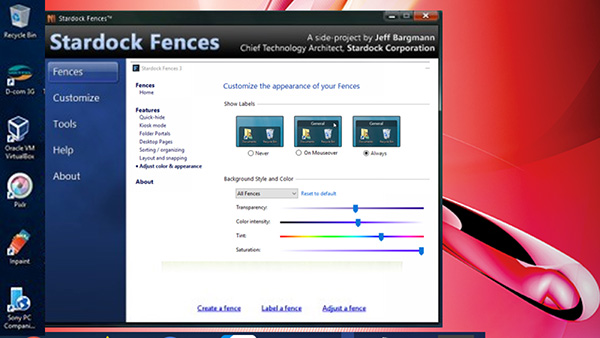Phần mềm Fences