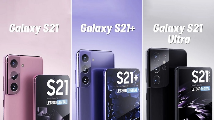 Kích thước màn hình của bộ 3 Galaxy S21