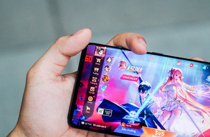 Chỉ số tần số quét hiển thị khi chơi Liên Quân Mobile