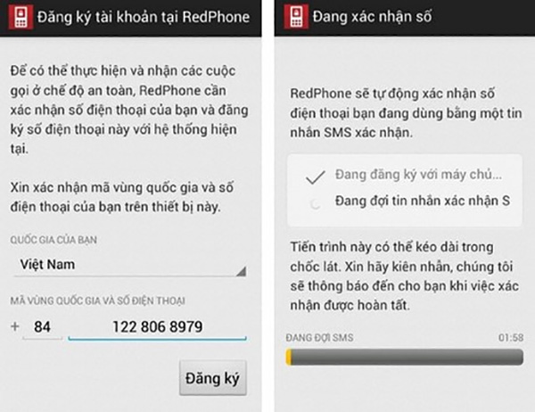 Ứng dụng nghe lén Redphone