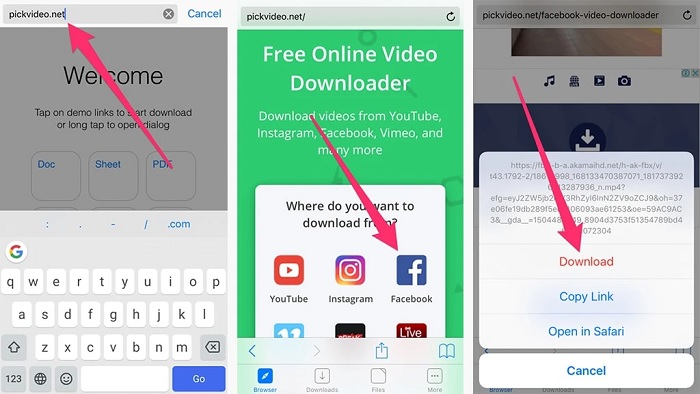 Đây là ứng dụng tải video tốt nhất cho iOS bởi chúng có thể giúp tải xuống video từ FB, Instagram..