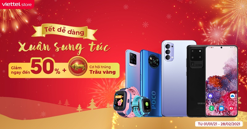 Chương trình “Tết dễ dàng – Xuân sung túc” tại Viettel Store