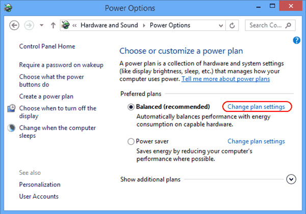 Tắt tính năng màn hình laptop tự thay đổi độ sáng Win 10 tại Control Panel