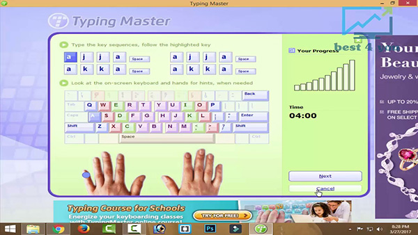 Hướng dẫn cách luyện gõ được 10 ngón tay trên bàn phím máy tính