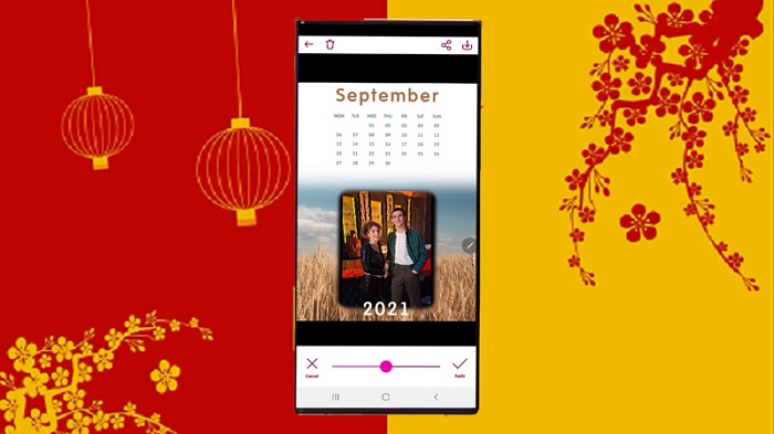 Tạo lịch năm 2021 đẹp mắt trên điện thoại Android
