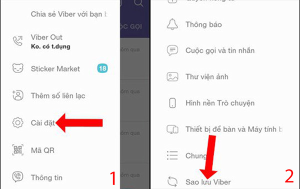 Cách chuyển tin nhắn Viber từ Android sang iPhone