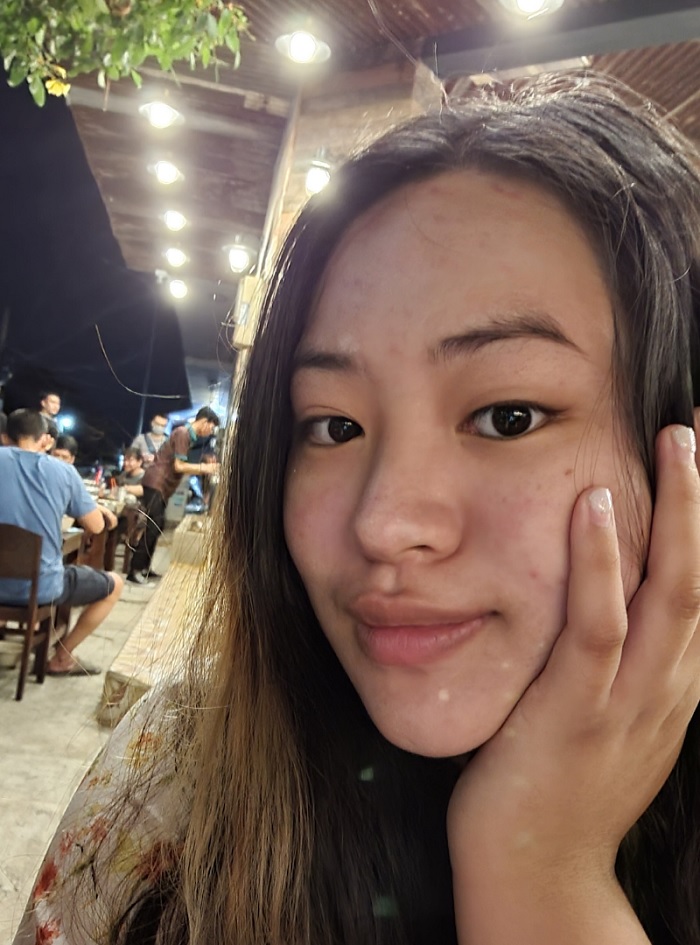 Ảnh selfie trong điều kiện thiếu sáng
