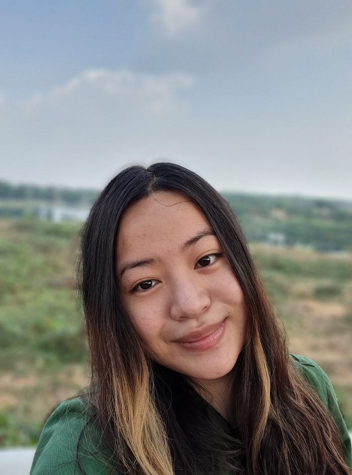 Ảnh selfie trong điều kiện đầy đủ sáng
