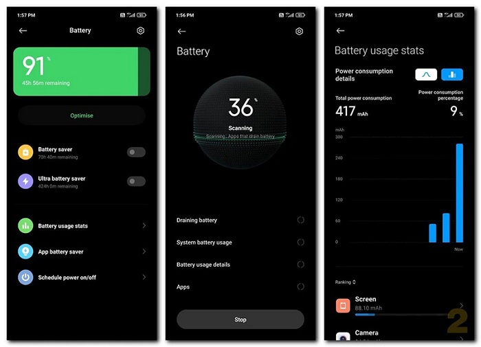 Thời lượng pin của Xiaomi Mi 10i 5G