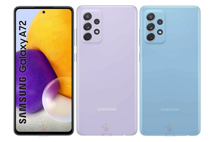 Kích thước màn hình của Galaxy A72 5G lớn hơn một chút với 6.7 inch