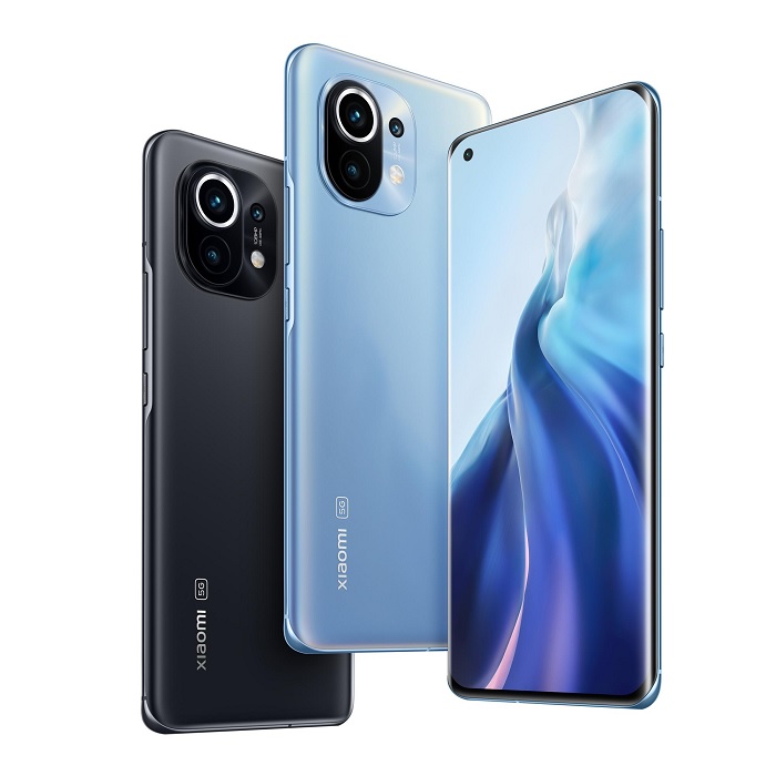 Xiaomi Mi 11 có 3 phiên bản màu sắc là Cloud White, Midnight Gray và Horizon Blue