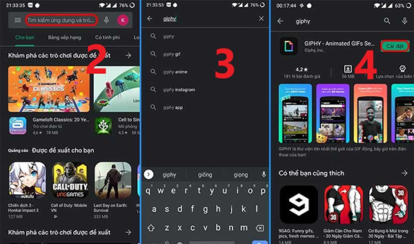 Cách tải, lưu ảnh GIF về điện thoại Android bằng ứng dụng GIPHY