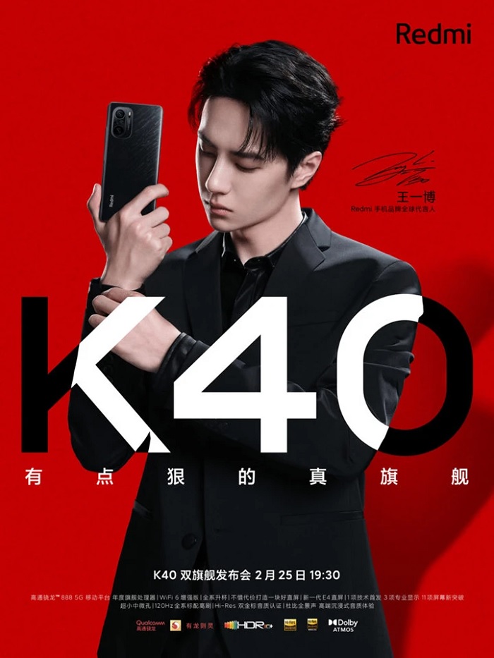 Poster quảng cáo Xiaomi Redmi K40