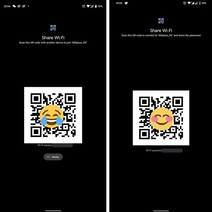Chia sẻ wifi trên Android 12 beta