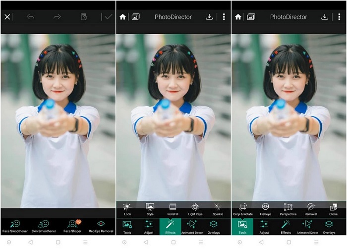 Giao diện phần mềm PhotoDirector