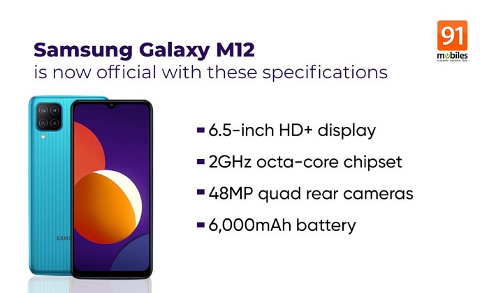 Ảnh rò rỉ Galaxy M12 rò rỉ trước đó