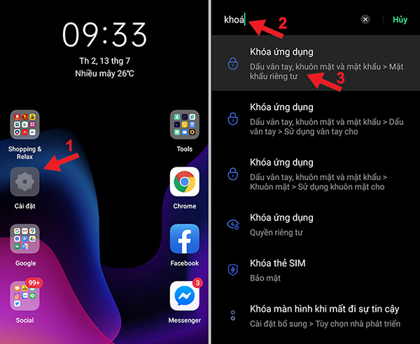 Hướng dẫn cách ẩn ứng dụng trên Oppo