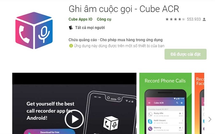 Ứng dụng Cube ACR