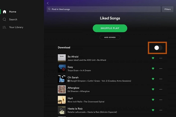 Tải nhạc từ Spotify trên máy tính