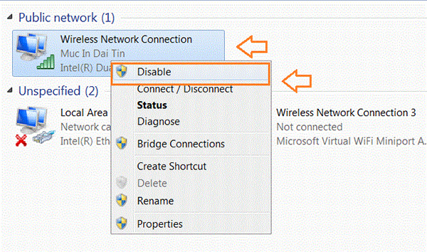 Cách chuyển mạng wifi sang mạng dây cho laptop (2)