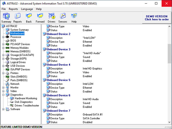 Phần mềm kiểm tra thông số máy tính ASTRA32
