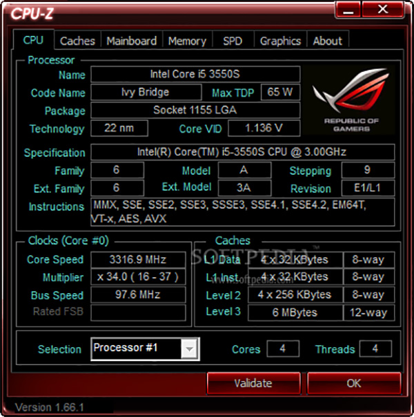 Phần mềm kiểm tra thông số máy tính CPU-Z