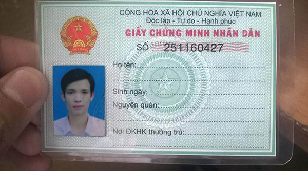 Ảnh minh họa CMND 9 số hoặc 12 số.