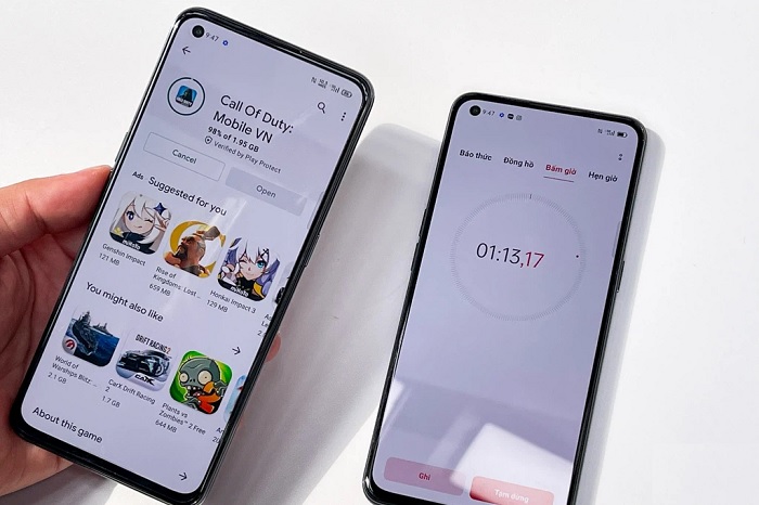 Tốc độ mạng 5G trên OPPO Reno5 5G, tải game gần 2GB chỉ trong 1 phút 40 giây