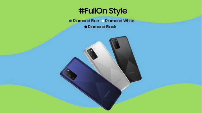 Các màu sắc của Galaxy F02s