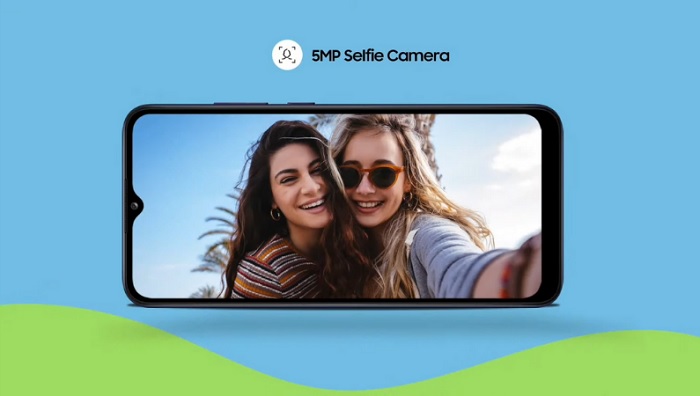 Galaxy F02s được trang bị camera selfie 5MP