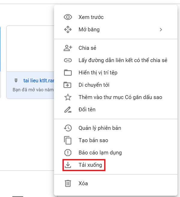 Cách tải tệp/thư mục từ Google Drive về máy tính hoặc điện thoại