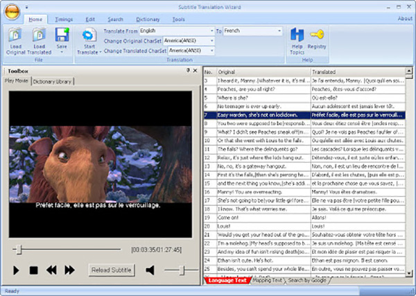 Công cụ tạo và chỉnh sửa phụ đề phim Subtitles Translator
