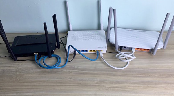 Không nên đặt nhiều router gần nhau.