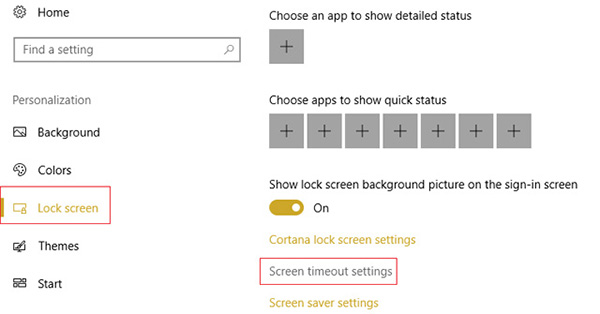 Tăng thời hạn đợi khóa screen kể từ thiết đặt Windows (1)