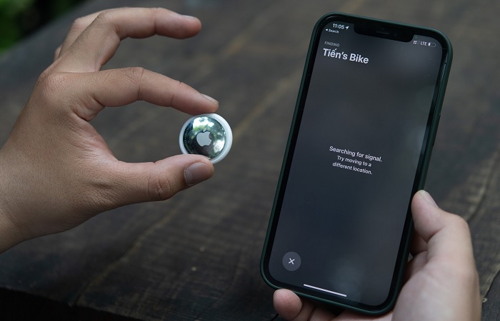AirTag bị nước ngăn cản tín hiệu