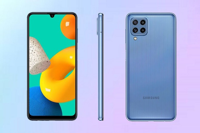 Galaxy M32 vẫn giữ thiết kế quen thuộc