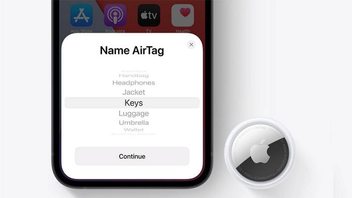 Kết nối AirTag với iPhone